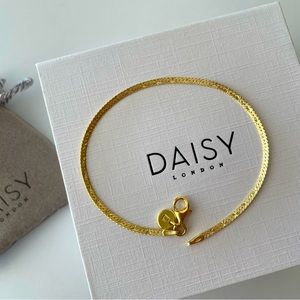 Daisy London Estée Lalonde Flat Snake Chain Bracelet NEW
